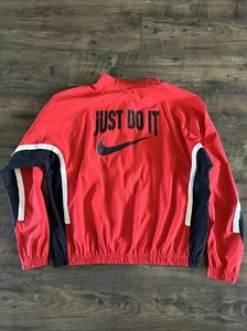 Nike DNA Just Do It Tejido Baloncesto Cremallera Chaqueta DV9442-657 Rojo PARA HOMBRES XL 🏀 NUEVO - Imagen 1 de 6