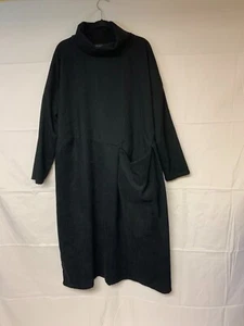 zanzea plus size XXXL dress black corduroy turtleneck lagenlook causal maxi 892 - Picture 1 of 9