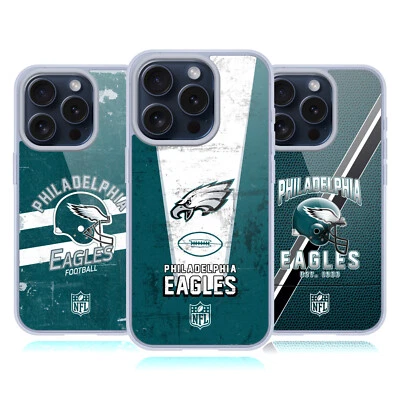 FUNDA OFICIAL DE GEL SUAVE ARTE LOGOTIPO DE PHILADELPHIA EAGLES DE LA NFL PARA TELÉFONOS APPLE iPHONE Foto 1 de 4