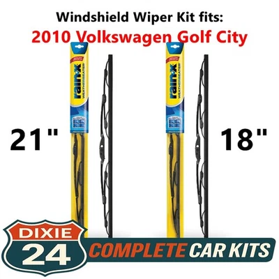 Rain-X Weatherbeater Wiper Kit fits: 2010 Volkswagen Golf City (21" & 18") Foto 1 de 4