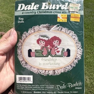 Vintage Dale Burdett Rag Dolls CCK711 Cross Stitch Kit Complete Sealed - Picture 1 of 3