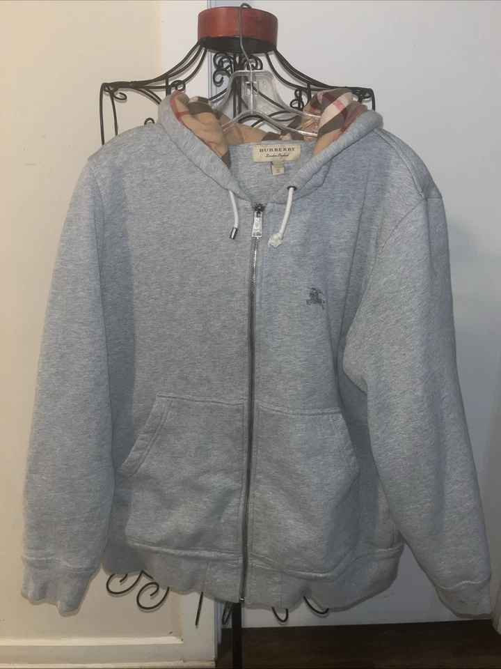 Chaqueta Burberry con cremallera gris XL Foto 1 de 4