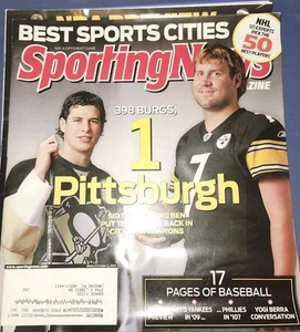 The Sporting News magazine October 12 2009 #1 Pittsburgh Sidney Crosby & Big Ben - Picture 1 of 5