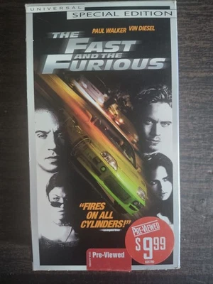 The Fast and the Furious VHS Special Edition Bonus Footage Ex Blockbuster Rental - Image 1 of 4