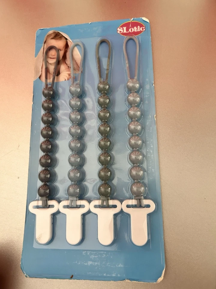 Chupete de silicona suave SLOTIC soporte para chupete para dentición de bebé nuevo con etiquetas Foto 1 de 2