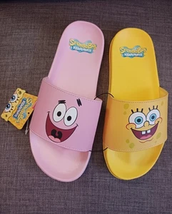 Spongebob Schwammkopf Pantoletten, SBob/Patrick, Damengröße 8/9 neu Nickelodeon - Bild 1 von 6