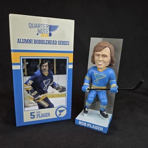 Bob Plager Bobby St Louis Blues Quarter Note Club Bobblehead - Imagen 1 de 13
