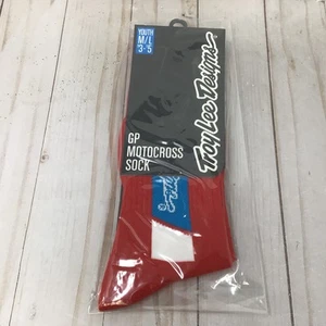 Troy Lee Designs Youth GP Thick MX Motocross Socks Red Size Med Large Kids - Picture 1 of 2