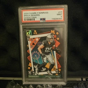 Brock Bowers 2024 Clearly Donruss Downtown Case Hit Rookie Rc PSA 9 POP 1 - Bild 1 von 3