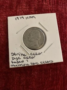 1979 No Mint Nickel Dye Error-faded 7-lamination Error - Picture 1 of 13