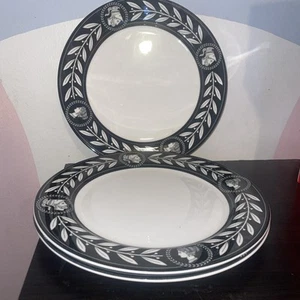 SET OF 3 VINTAGE VICTORIA & BEALE OLYMPIA BLACK CHARGERS, 12" Porcelain - Picture 1 of 3
