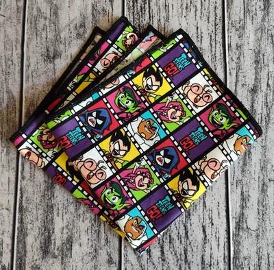 Pañuelo cuadrado de bolsillo Teen Titans formal hecho a pedido Foto 1 de 4