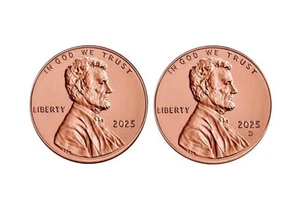 💰 2025 P &D Jefferson Nickel, Dimes, Pennies Set of 6 Uncirculated Coins - Picture 1 of 3