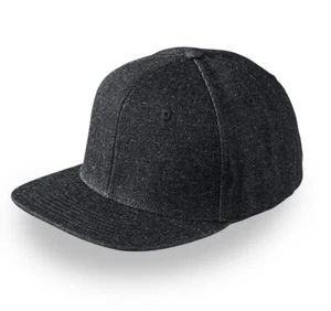 Cappello Rap Denim berretto visiera piatta hip hop jeans snapback rapper cap hat - Imagen 1 de 3
