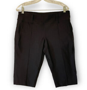 Jofit Size L Black Pull On Shorts 14” Inseam Golf Activewear Comfort