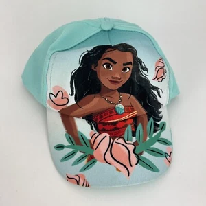 Disney Princess Moana Kids Youth Adjustable Hat Cap Blue Turquoise - Picture 1 of 9