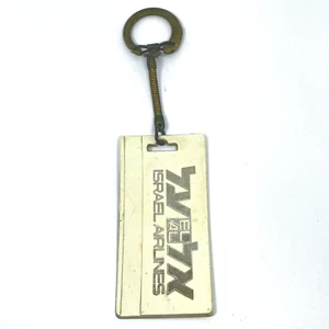 EL AL ISRAEL AIRLINES PLASTIC KEY HOLDER KEY CHAIN - Picture 1 of 3