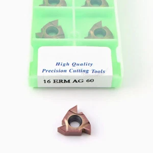 10P 16ERM AG60 Carbide Indexable Threading Insert 16ERM For Threading Boring Bar - Picture 1 of 4