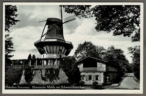 Echtfoto-AK POTSDAM-SANSSOUCI: Historische MÜHLE, gelaufen 1938 - Picture 1 of 2