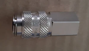 Female Pneumatic Quick Connect Coupling, G 1/4" Rectus Type 21 KAIW10MPN - Picture 1 of 5