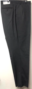 RALPH LAUREN PLEATED WOOL MENS GRAY DRESS PANTS SLACKS 53.5" WAIST NO HEM NWT - Picture 1 of 7