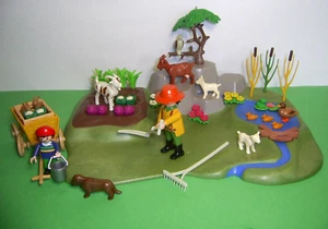 Playmobil Bauernhof: Set 3124 Bauern Gemüsegarten mit Tieren Komplett (R) - Bild 1 von 4