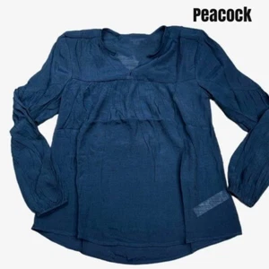 XXS TIMAREE LuLaRoe Bauernbluse PFAUENBLAU; Gr. 00- 0 Bohemian Collection - Bild 1 von 5