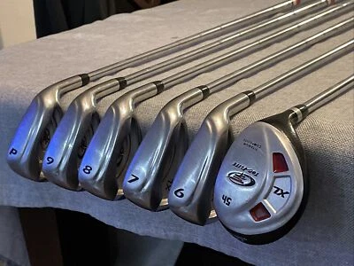 Top Flite XL Iron Set 5 Hybrid 6-PW Men’s RH Set Steel Uniflex Shafts - Image 1 of 4