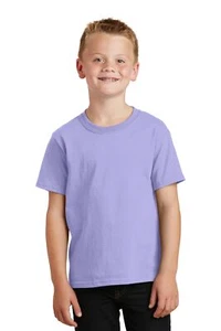 Port & Company Youth Short Sleeve Beach Wash Garment Dyed Crew T-Shirt PC099Y - Picture 1 of 17