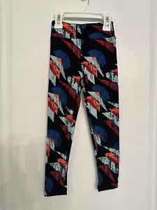 LuLaRoe Girls Black/Multicolored Leggings Toddler Size S/M - Picture 1 of 5