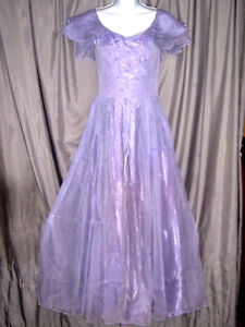 50s Blue Fairy Evening Gown