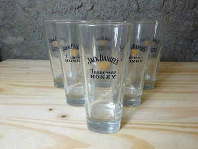 6 VERRES JACK DANIEL'S LONG DRINK HONEY + 6 SOUS BOCKS JACK OFFERTS