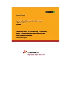 Trainingslehre Krafttraining. Erstellung eines Trainingsplans durch Meso- und Ma - Bild 1 von 1