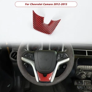 Steering Wheel Lower Trim Cover for Chevrolet Camaro 2012-2015 Red Carbon Fiber - Picture 1 of 9