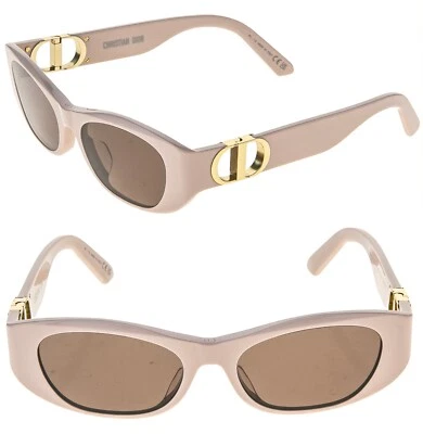 CHRISTIAN DIOR MONTAIGNE Nude Pink 30Montaigne S9U Oval Sunglasses CD40128U - Image 1 of 4