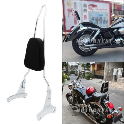 Fits Honda Shadow ACE 400 VT400 VT750 750 1997-2003 Spike Bow Backrest Sissy Bar - Image 1 of 4