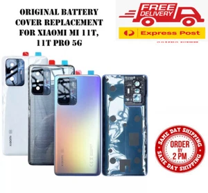 ORIGINAL XIAOMI Mi 11t/11t Pro 5G BACK GLASS BATTERY DOOR COVER REAR HOUSING - Picture 1 of 5