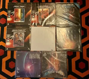 STAR TREK:THE MOTION PICTURE(S) Laserdisc Set FIRST 8 I,II,III,IV,V,VI,VII,VIII - Picture 1 of 1