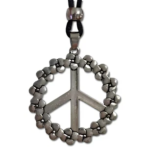 CND Flower Pendant Peace Ban The Bomb Bead Cord Twee Etherial Ethnic Jewellery - Picture 1 of 7