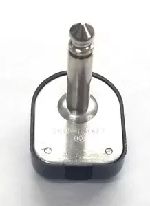 Switchcraft 227, ángulo recto 1/4" 6,35 mm mono macho tipo soldadura negro - Imagen 1 de 3