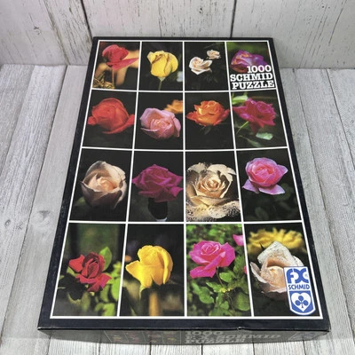 FX Schmid Puzzle 1000 Schmid Haribo Rainbow Of Roses By Tony Ruta - Image 1 of 4