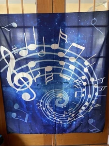 Musik, Noten Vintage Wandbehang für einen Musikliebhaber Brandneu - Bild 1 von 1