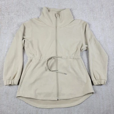 Chaqueta Lululemon para mujer 6 beige Softstreme cintura ceñida cremallera completa trinchera Foto 1 de 4