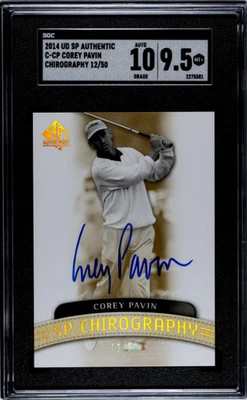 2014 Upper Deck SP Authentic #C-CP Corey Pavin SGC 9.5 Auto 10 /50 - Image 1 of 2