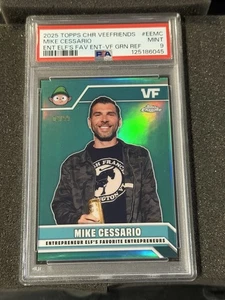 2025 Topps VeeFriends Mike Cessario Entrepreneur Elf Green Refractor /99 PSA 9 - Picture 1 of 2