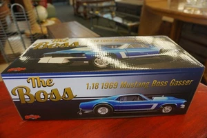 1/18 GMP The Boss Mustang Gasser 1969 DIN#408 Blue (14164) New Open Box - Picture 1 of 13