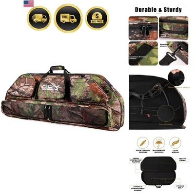 Archery Bow Case Soft Nylon Carrying Bag with Arrow Pocket and Backpack Straps - Image 1 of 4