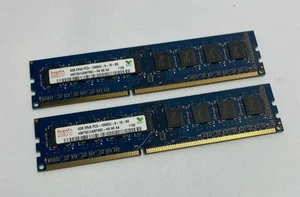 8GB (2 x 4GB) Hynix HMT351U6BFR8C-H9 N0 AA PC3-10600U DDR3 Desktop Memory - Picture 1 of 3