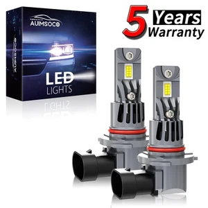 For Chevrolet C2500 1990-2000 Pair 9005 LED Headlight Kit Bulbs High Beam 6500K - Picture 1 of 14