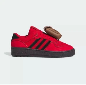 Deadpool & Wolverine x Adidas Rivalry Low Deadpool JR2480 Size 9 Red Sneakers - Picture 1 of 12